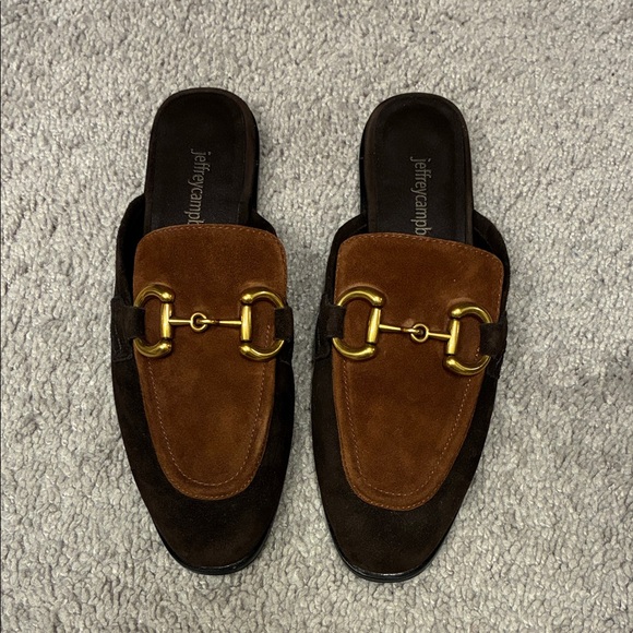 Jeffrey Campbell Shoes - Jeffrey Campbell Brown Suede Mules